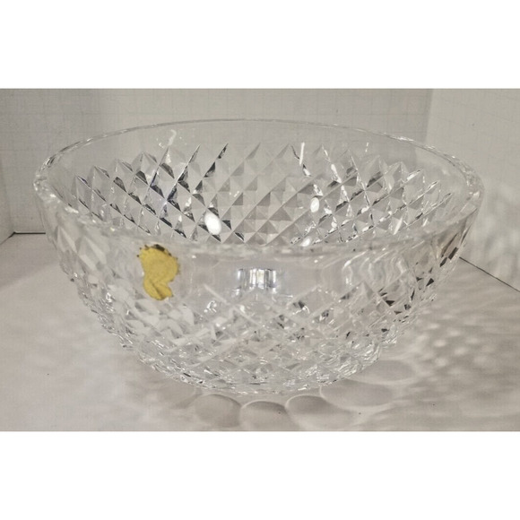 Waterford Round Serving Vegetable Bowl 8" Elegant Vintage Crystal Signed - Picture 1 of 7